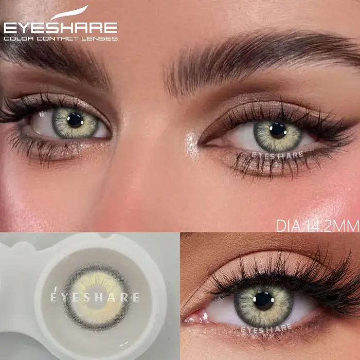EYESHARE lentilles de contact mode yeux bleus lentilles 1 paire beauté vert doux lentilles colorées 
