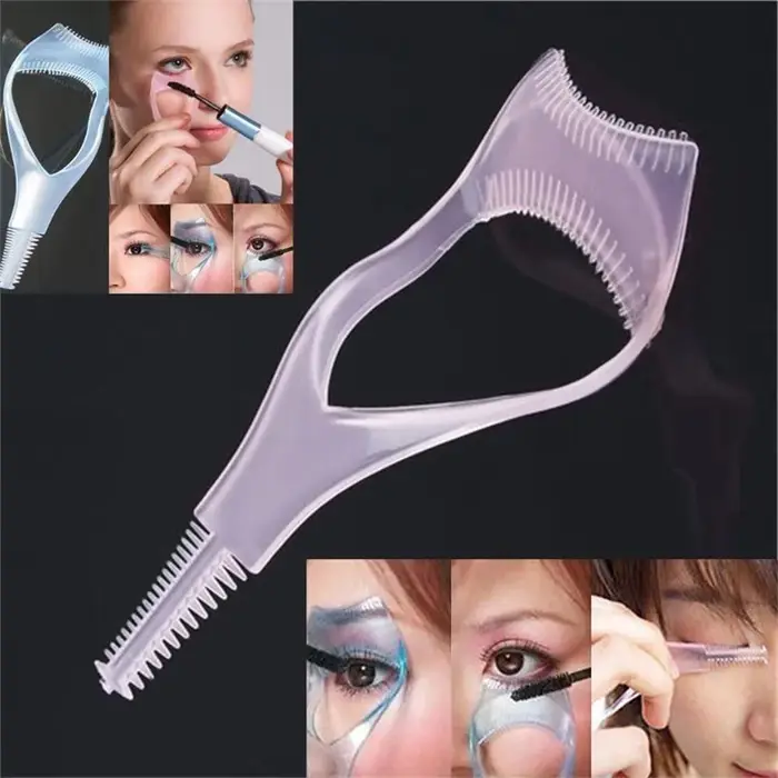 Peigne à cils 3 en 1 pour protéger les yeux