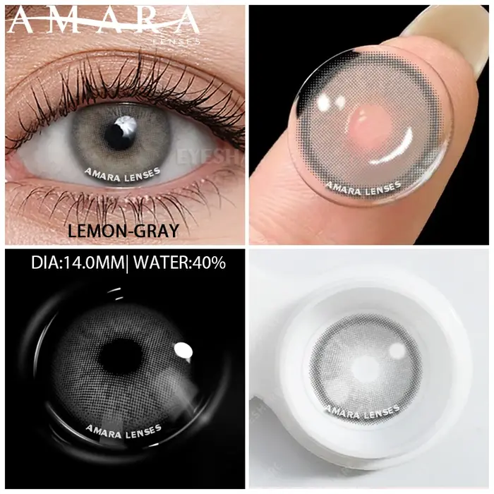 AMARA – lentilles de Contact de couleur marron et gris pour les yeux